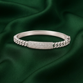 PETAL RADIANCE SILVER BANGLE